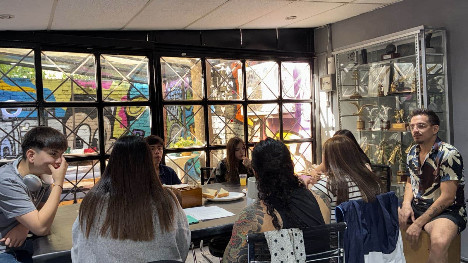 Sesión de trabajo artístico en Santiago