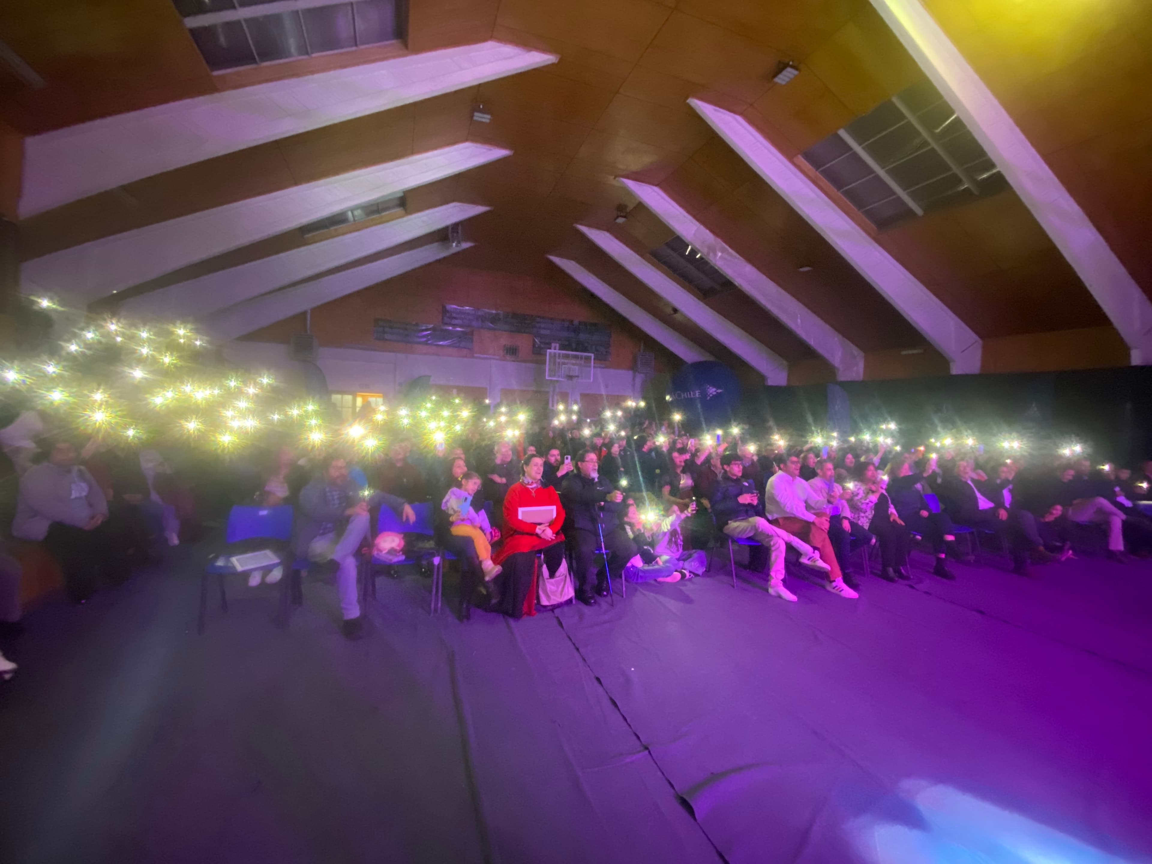 Artistas en escenario evento